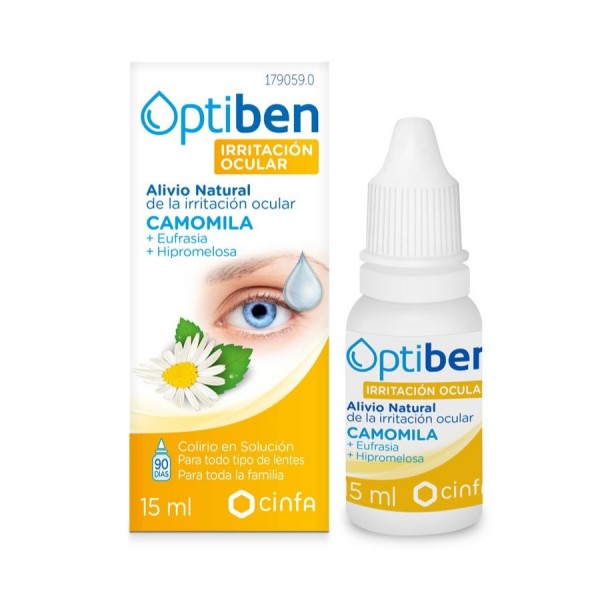 Optiben Irritacion Ocular Solucion Esteril 15 ml